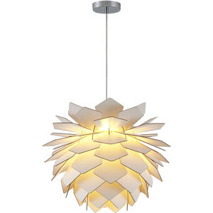 Canada 1 Light 21 inch White Chandelier Ceiling Light